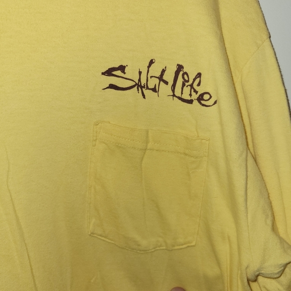 Salt Life Redfish At Sunset Long Sleeve Tee Size Large - Picture 4 of 7